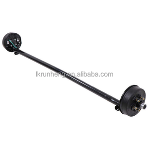 सस्पेंशन किट के साथ ब्रेक ड्रम के साथ 3500lbs ट्रेलर एक्सल ड्रॉप एक्सल - Product Image 4