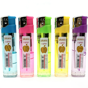 Briquet électronique jetable moderne en plastique transparent, écologique et durable pour cigarettes - Cadeaux d'affaires - Product Image 4