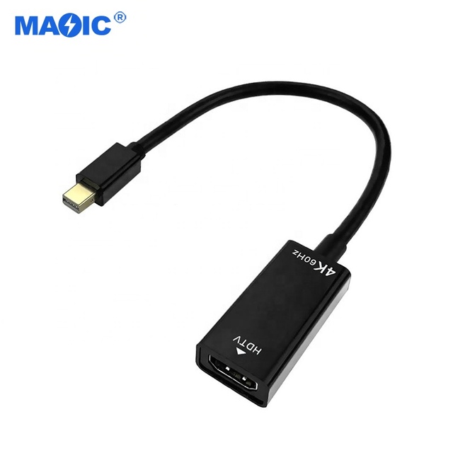 Promotion Factory Supply CE 4Kx2K Mini DisplayPort DP Thunder to HDMI HDTV Connection TV Cable DP to HDMI Converter
