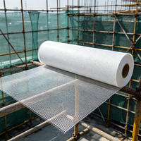 Rete in Fibra di Vetro Autoadesiva 80gsm 90gsm 110gsm per Pannelli EPS Stucco XPS 145gsm 160gsm 4*4mm 5*5mm
