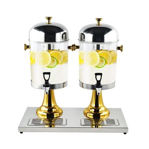 Distributeur de boissons commercial Fajong Ic Dual 16L en acier inoxydable, refroidi par glace, plaqué or, pour comptoir, transparent - Product Image 5
