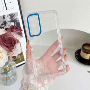 เคสโทรศัพท์ทีพียูมีกรอบด้านหน้าแบบใสมีกลิตเตอร์สำหรับ Reno 11F <span class=keywords><strong>5G</strong></span> 12 Oppo A59 <span class=keywords><strong>5G</strong></span> - Product Image 3