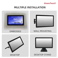 Monitores Táctiles de Marco Abierto de 23.8 y 24 Pulgadas, Monitor LED IPS FHD de Pantalla Ancha