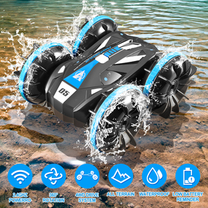Nước Land 2-Side Lái Xe RC Stunt Xe 2.4Ghz Điều Khiển Từ Xa Với Crawler Theo Dõi Cho Ngoài Trời Và Hồ Bơi Chơi - Product Image 3