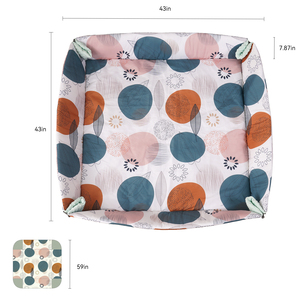 <span class=keywords><strong>Tapis</strong></span> d'éveil personnalisé 2-en-1 matelassé pour bébé et parc d'activités, <span class=keywords><strong>tapis</strong></span> de sol épais non toxique pour nourrissons et tout-petits - Product Image 3
