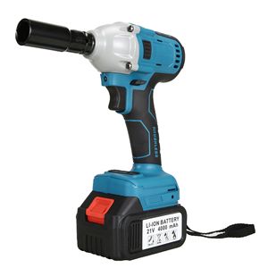 Llave eléctrica de grado industrial de 21V, destornillador de impacto sin escobillas alimentado por batería con capacidad de carga para bricolaje - Product Image 4