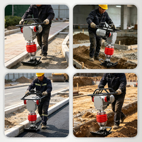 Compacteur vibrant électrique 220V monophasé, moteur robuste, machine de 70 kg