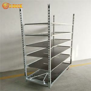 Chariot de transport de plantes de pépinière de fleurs de jardin en acier en métal de qualité professionnelle avec roues - Product Image 2