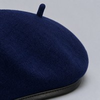 Béret Confort Doux en Feutre Noir Personnalisable avec Logo – Style Français, Idéal pour Artistes, Usage Quotidien, Chic Décontracté, Vente en Gros OEM