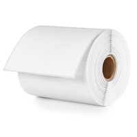 Étiquettes d'expédition adhésives thermiques directes blanches personnalisées A6 imperméables en rouleau 4x6 (100x150) pour l'impression de bordereaux express