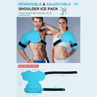 World-Bio réutilisable compresse chaude et froide thérapie Gel Wrap épaule sac de glace pour soulager le cou
