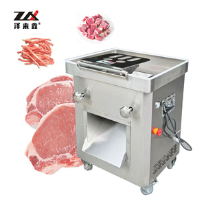 Machine à découper la viande professionnelle en acier inoxydable, fonction automatique pour la découpe en bandes, en dés et en tranches de bœuf, de poulet et de poitrine de poulet, haute performance - Product Image 1