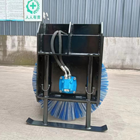 Balayeuse à neige rotative hydraulique pour mini-excavatrice et chargeuse compacte, idéale pour le nettoyage hivernal des trottoirs et routes