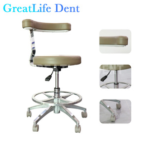Silla de Trabajo para Dentistas Greatlife Dent, Silla Giratoria Móvil para Dentistas, para Uso en Laboratorios Dentales, Hospitales y Clínicas - Product Image 1