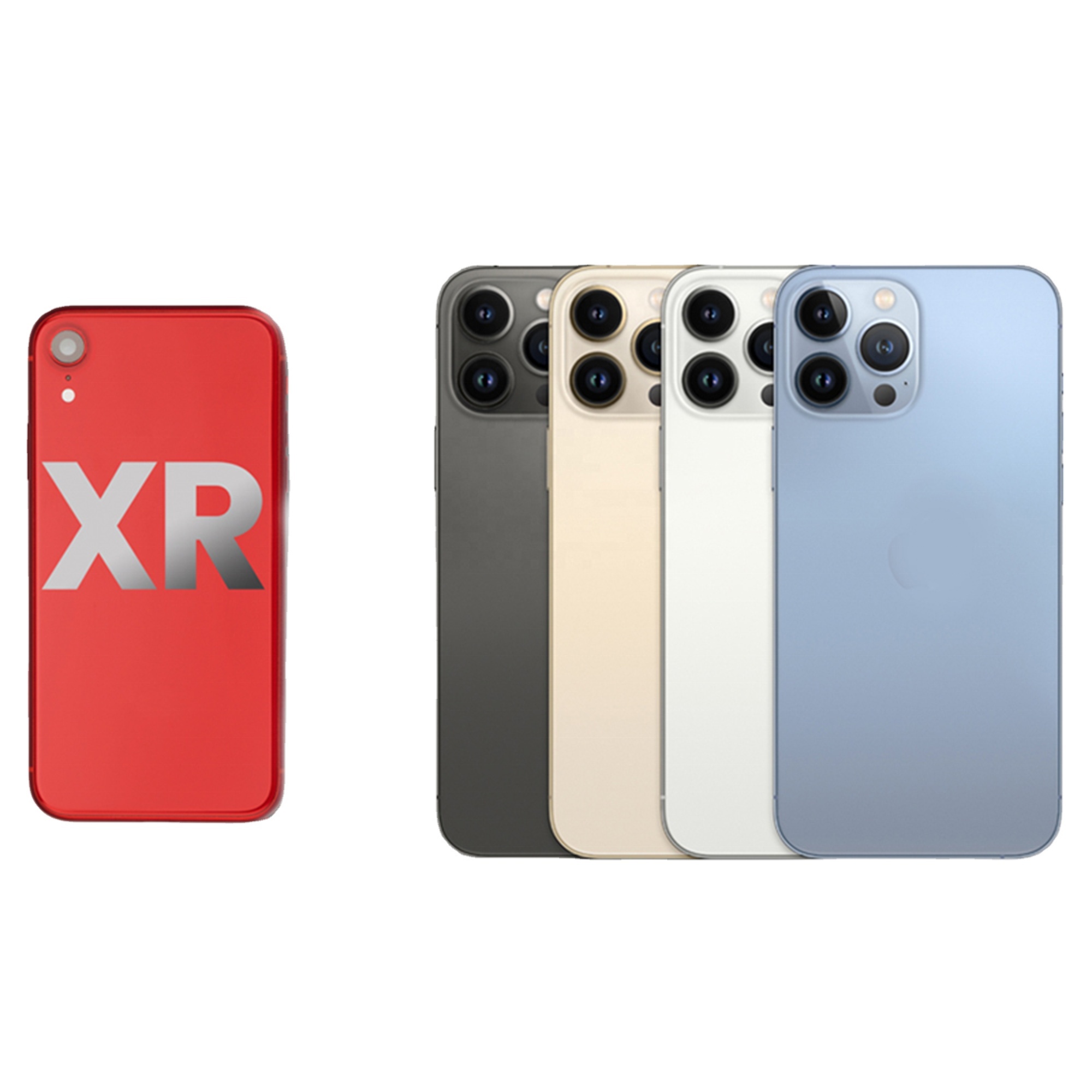 DIY Custom Mobile Phone Housings for <strong>iphone</strong> XR <strong>Upgrade</strong> Convert Into 12 13 for <strong>iphone</strong> X Like 12 13 Pro Battery Back Glass Housing