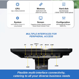 Cửa hàng tạp hóa nhà hàng Windows hoàn thành 1 bộ kỹ thuật số Mini đầy đủ tiền mặt đăng ký - Product Image 3