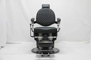Fauteuil de coiffure moderne en cuir de haute qualité, inclinable et hydraulique, pour hommes, pour salon de beauté et barbier. - Product Image 5