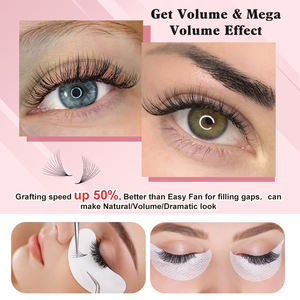 ถาดต่อขนตาแบบพัดปลายแหลม <span class=keywords><strong>ราคา</strong></span>โรงงาน 120 ชิ้น ขนตาต่อแบบก้านยาวและก้านสั้น ขนตาสำเร็จรูปแบบพัดสำหรับต่อขนตาแบบวอลุ่ม - Product Image 5