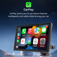 Portable 9 pouces autoradio MP5 lecteur HD écran tactile sans fil Carplay Android Auto miroir lien Bluetooth autoradio