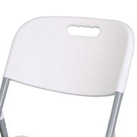 Chaises pliantes d'extérieur en fer blanc au design européen pour la salle à manger et les parcs, disponibles à la location