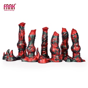 Fantasy Horse Penis Exaggerated Testicle Silicone Dog Knot <b>Dildo</b> With Sucker Masturbator Anal Plug Sex Toys for Women - Product Image 1