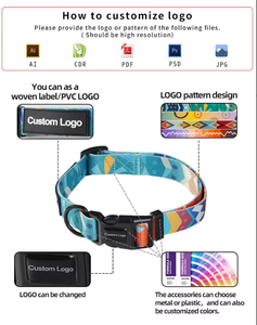 <span class=keywords><strong>Collar</strong></span> para Perro Grande con Logotipo Personalizado, Etiqueta de Goma Suave, Reflectante, Cómodo, Premium, Muestra Gratis, para Paseos al Aire Libre, Venta al Por Mayor - Product Image 2