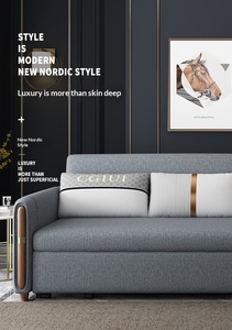 Sofá Cama Plegable Multifuncional de Tela y Metal, Diseño Moderno, Mueble para el Hogar, Ideal para Espacios Pequeños - Product Image 5
