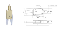 Mini-pince pneumatique EOAT pour moule d'injection, cylindre d'automatisation, modèle de fixation pour bras robotique