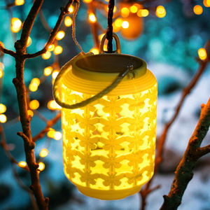 Portatile colorato LED solare bottiglia di proiezione lanterna per la decorazione della casa per la festa in giardino cancello di vacanza decorazione appesa all'aperto - Product Image 5