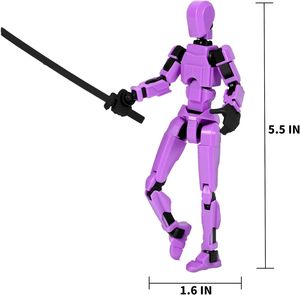 Promotional Toy 3D Action Figures Set Action Figure <b>Dummy</b> Assembly Completed 3D Printed Robo Multi-Jointed Movable Toy - Product Image 6