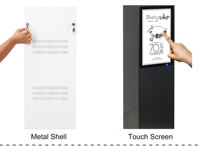 21.5 "boîtier de piédestal LCD affichage numérique Kiosque d'affichage magasin de détail aéroport personnalisé OEM sol support bijoux vitrine exposition