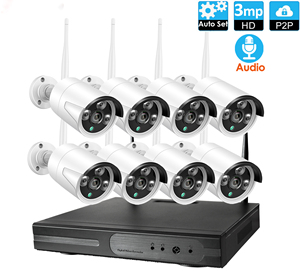 3MP 8ch无线摄像系统室外安全系统无线Nvr套件 - Product Image 2