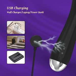 ไวเบรเตอร์เครื่องนวดแบบชาร์จไฟได้มีช่องเสียบ USB ขนาดเล็กกันน้ำได้20ความถี่และหน่วยความจำ - Product Image 5
