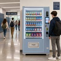 Distributeur automatique MJAYA 36 sélections avec écran tactile 10,1 pouces, SDK activé, paiement par code QR et carte de crédit