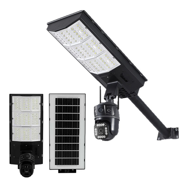 IP65 Waterproof Smart Solar LED Street Light With WiFi 4G Security Camera for Road Villa Parking Lot Community Outdoor Project