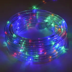 120V ETL 멀티 컬러 LED 로프 조명 야외 장식 다채로운 로프 빛