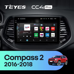 TEYES CC4 PRO pour Jeep Compass 2 <span class=keywords><strong>MP</strong></span> 2016 - 2018 CarPlay Android Auto 2DIN Autoradio Car play Radio Multimédia Stéréo - Product Image 2