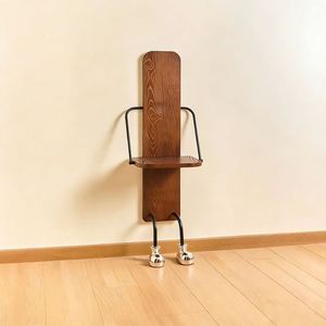 Solid Wood <b>Wall</b> <b>Mounted</b> <b>Shelf</b> Walnut Black Nordic Style Storage For Bedroom Living Room Entryway Single <b>Shelf</b> - Product Image 2