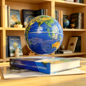 HCNT Magnetic <b>Levitating</b> <b>Globe</b> World Night Light With Book Base For Educational Use - Product Image 3