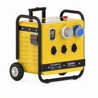 Générateur solaire à onde sinusoïdale pure 6200W, stockage d'énergie tout-en-un 5.12kWh LiFePO4, charge rapide 200A, transfert UPS 10ms, IP54