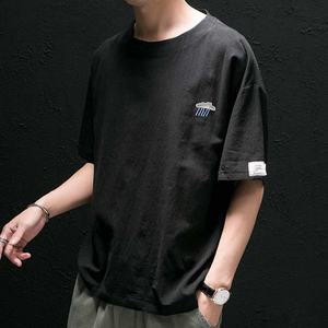 Camisetas de Cáñamo Personalizadas al por Mayor, Camisetas de Lino para Hombre, Personalizadas, Populares entre los Jóvenes, de Media Manga - Product Image 2