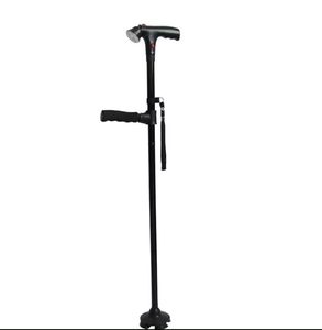<span class=keywords><strong>Canne</strong></span> de sureau pliante télescopique pliable avec alarme LED Bâtons de marche fidèles Béquilles <span class=keywords><strong>pour</strong></span> les activités de plein air Randonnée Parents - Product Image 1