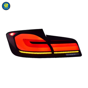 Fanaleria Posteriore per <span class=keywords><strong>BMW</strong></span> Serie 5 <span class=keywords><strong>F10</strong></span> 2011-2017, Aggiornamento <span class=keywords><strong>LED</strong></span> Sequenziale Stile G30 F90 LCI, Luci Posteriori Rosse e Fumé - Product Image 2