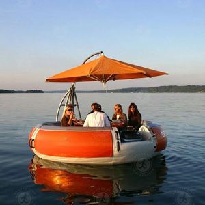 Bateaux Donut en Polyéthylène Rotomoulé <span class=keywords><strong>à</strong></span> Fond Transparent en Fibre de Verre pour 5 <span class=keywords><strong>à</strong></span> 10 Personnes, en HDPE, pour Barbecue, <span class=keywords><strong>à</strong></span> <span class=keywords><strong>Vendre</strong></span>, Bateau en Plastique Polyéthylène - Product Image 2