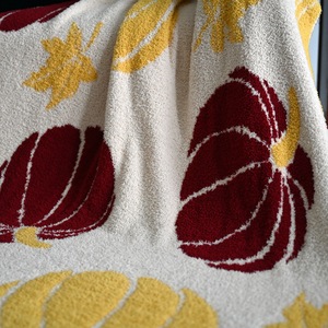 Couverture <span class=keywords><strong>rouge</strong></span> demi-velours <span class=keywords><strong>de</strong></span> taille personnalisée literie tricotée super douce couvre-<span class=keywords><strong>lit</strong></span> moderne motif solide cadeau <span class=keywords><strong>de</strong></span> Noël pour l'avion - Product Image 5