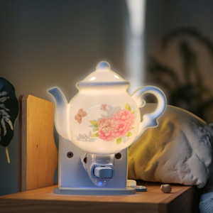 Lampu Teh Porselen GL-CH1 dengan Lampu Putih Hangat, Desain Modern Ukuran Sedang untuk Dekorasi Rumah - Product Image 6