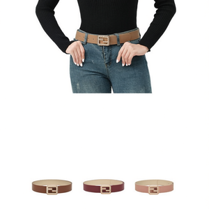 Cintura Angelina in Pelle PU 4cm X 110cm con Fibbia Quadrata, Cintura Casual alla Moda per Donna - Product Image 4