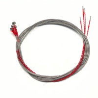 SAMHYUN 4EB45100 4-String Bass Guitar Strings 45-100 Gauge Steel Wound Hex Core Red Silk Ends OEM Good Handfeeling