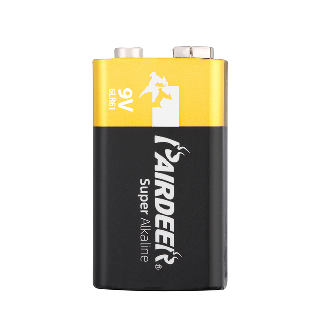 PAIRDEER High Energy Density  Leak - Resistant 500mAh 9V 6LR61 Super Alkaline Dry Battery  for Smoke Alarm Detectors