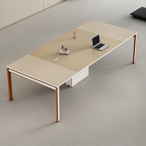QianYang QYZ-25 - Juego de Mesa y Sillas de Conferencia Modernas y Sencillas de 2.8 m de Largo para Uso en Oficina - Product Image 4
